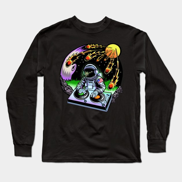 DJ Spacey Long Sleeve T-Shirt by RowdyPop